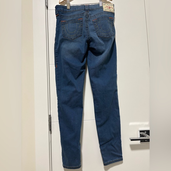 True Religion Dark Blue Straight Leg Jeans - Picture 1 of 7